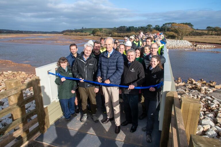 Footbridge opens at Lower Otter Restoration Project
