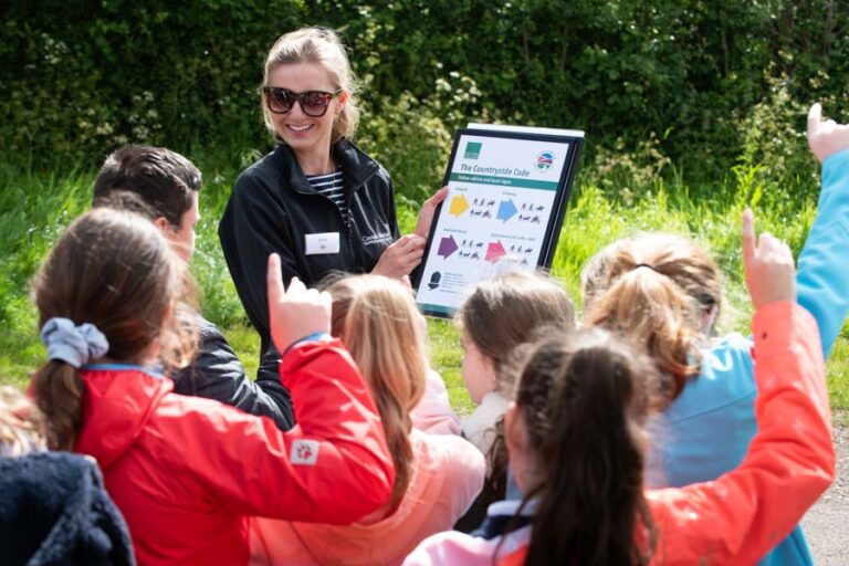 Devon schoolchildren celebrate a return to the great outdoors for annual Kingfisher Award Scheme