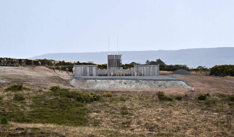 Pebblebed Heaths grenade range officially reopened by Lord Clinton