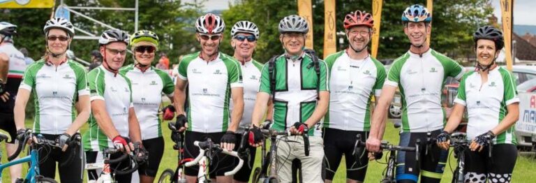 Clinton Devon Estates cycle the Nello Challenge for charity